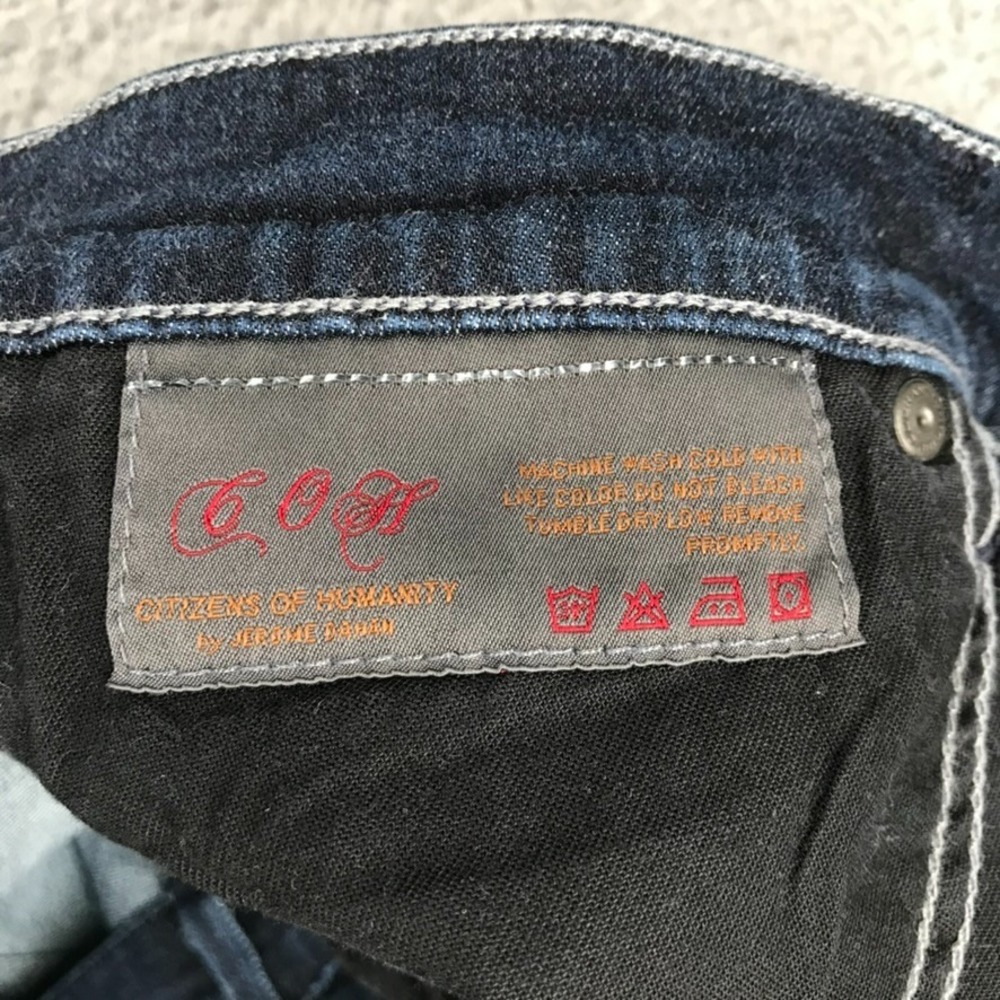 COH Jeans Size‎ 32 Avedon Low Rise Skinny Dark Wash Denim 32x30 *HEMMED - Picture 5 of 16